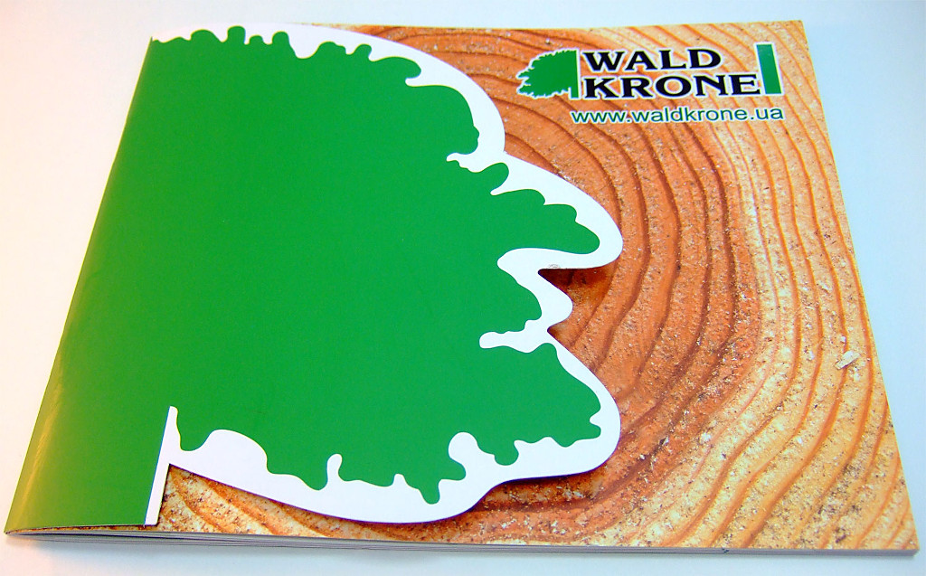 Друк брошур «Wald Krone». Поліграфія друкарні Макрос, виготовлення брошур, специфікація 962990-1